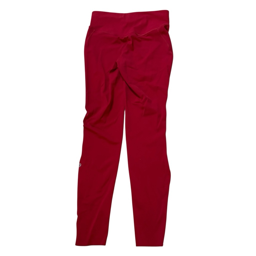 Lululemon Base Pace High Rise Running Tights Leggings 28" Dark Red Size 8 - Picture 2 of 4